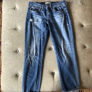 Madewell Slim Boyfriend Distressed Jean
